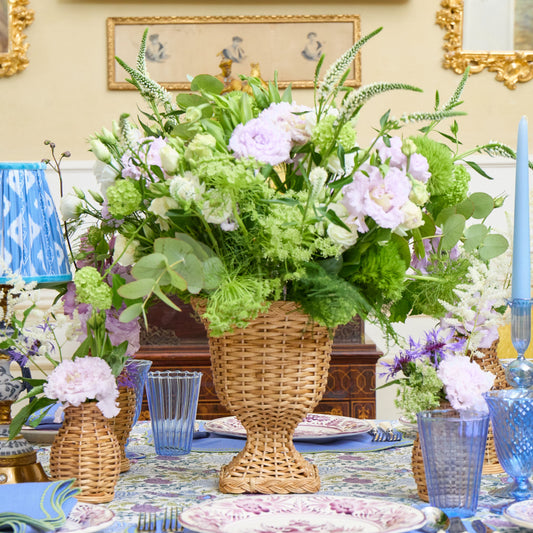 Small Rattan Urn Vase