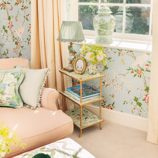Three-Tier Chinoiserie Tole Side Table