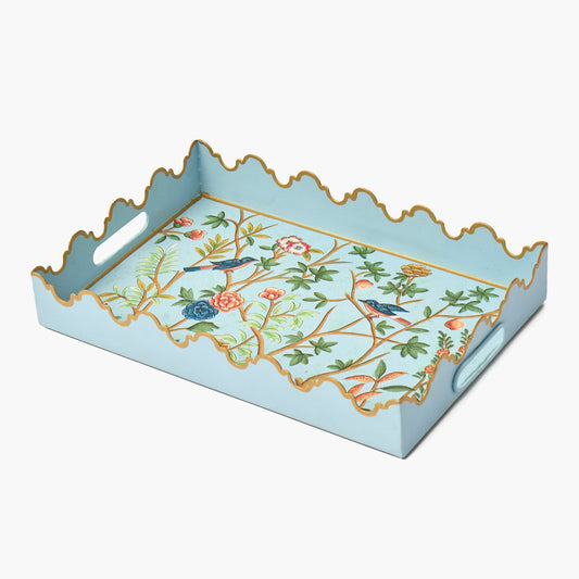 Blue Small Chinoiserie Tray