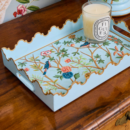Blue Small Chinoiserie Tray