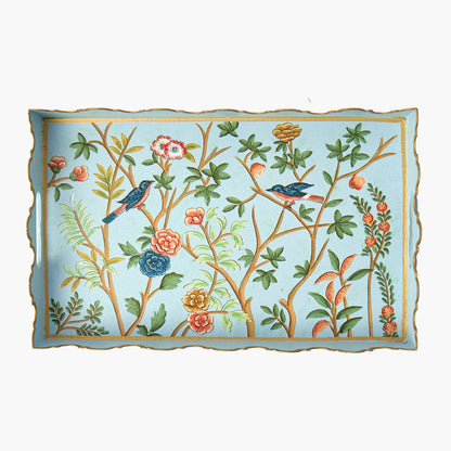 Blue Small Chinoiserie Tray