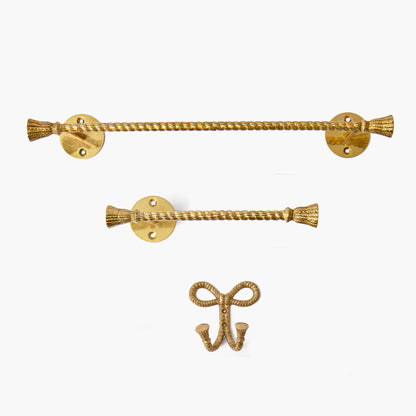 Brass Rope Bathroom Set