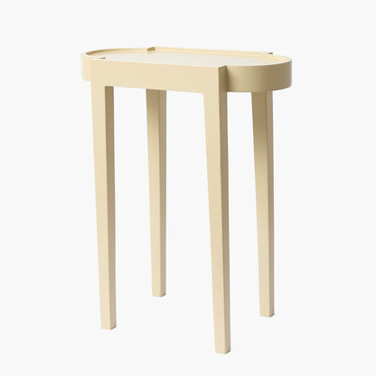 Putty Lacquer Rectangle Side Table