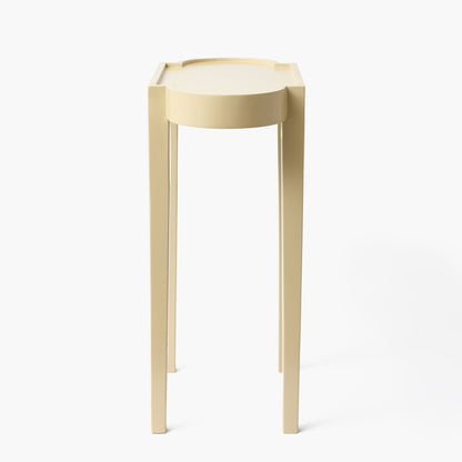 Putty Lacquer Rectangle Side Table