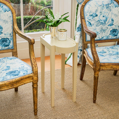 Putty Lacquer Rectangle Side Table