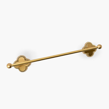 Quatrefoil Brass Hand Towel Rail