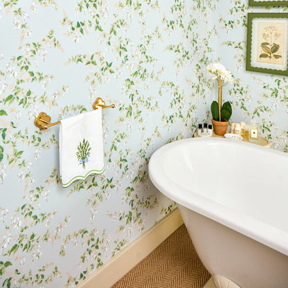 Quatrefoil Brass Hand Towel Rail
