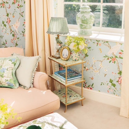 Three-Tier Chinoiserie Tole Side Table