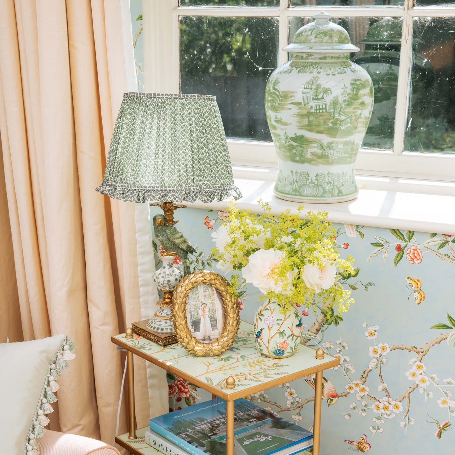 Three-Tier Chinoiserie Tole Side Table