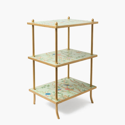 Three-Tier Chinoiserie Tole Side Table
