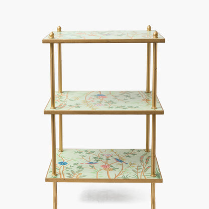 Three-Tier Chinoiserie Tole Side Table